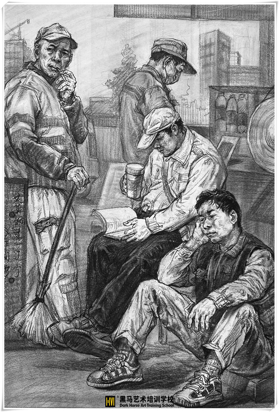 速寫人物組合