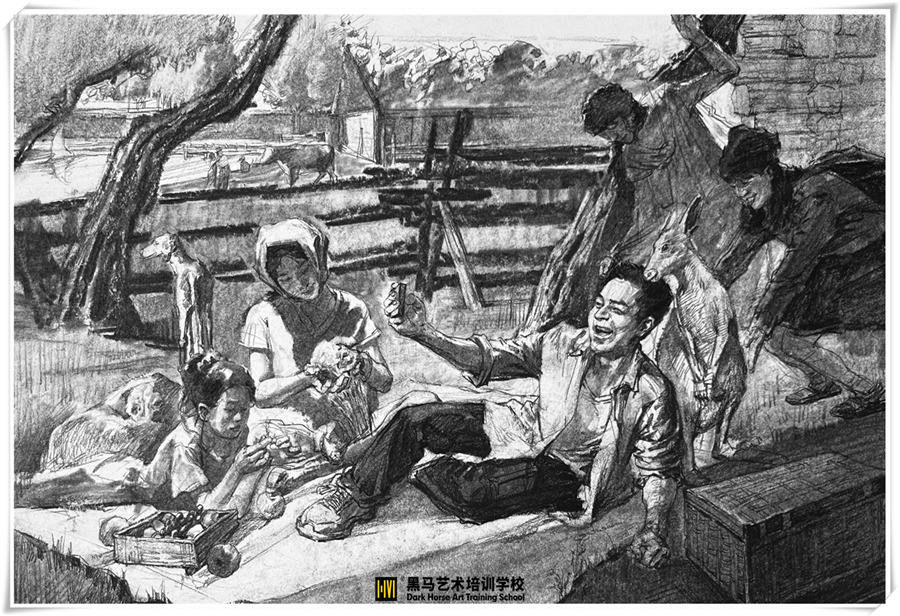 速寫人物組合